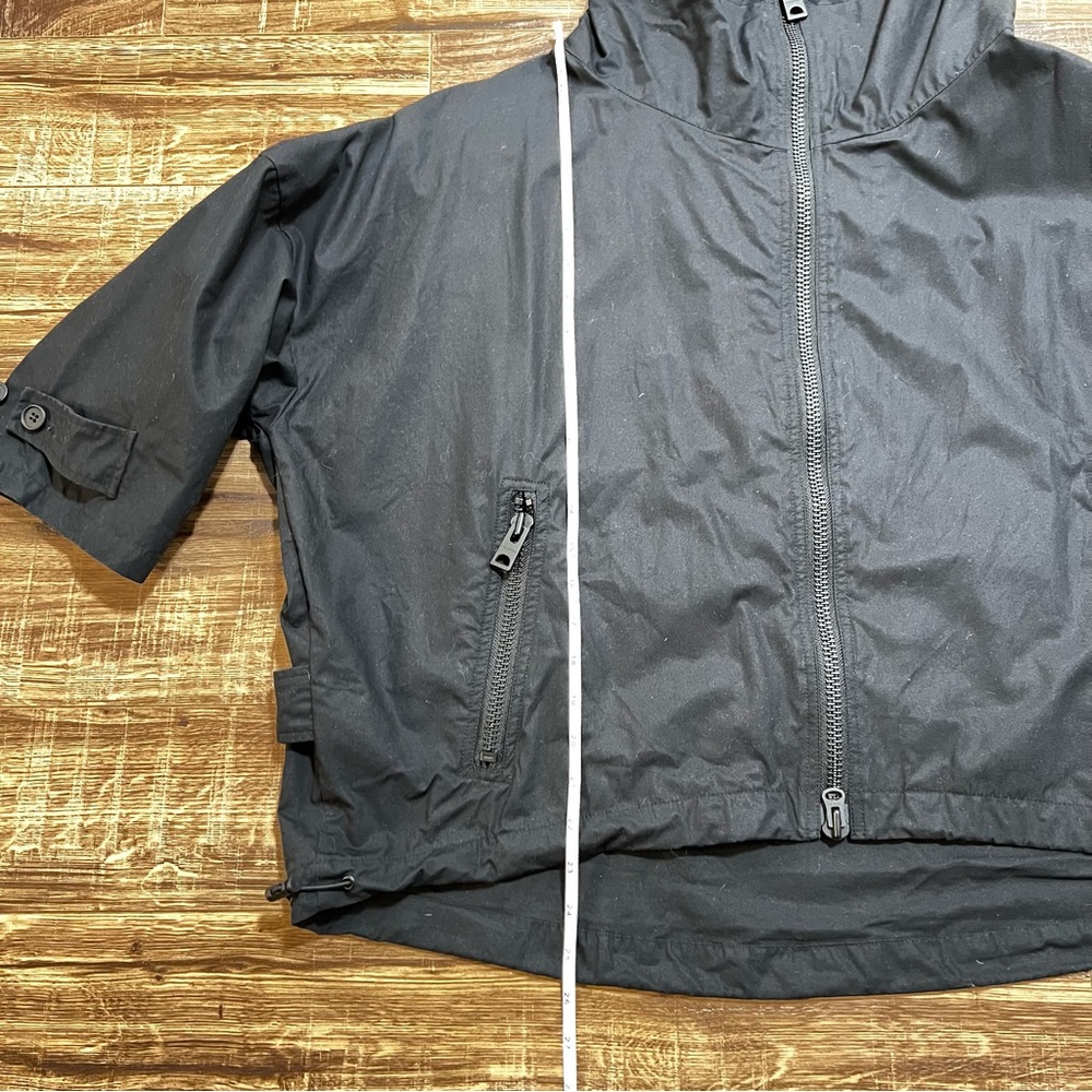 Onitsuka Tiger x Andrea Pompilio Men’s Black Oversized Hooded Jacket Size Medium - Picture 10 of 14